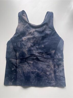 Lululemon Key to Balance Tank Top Diamond Dye Lunar Rock True Navy Size 2